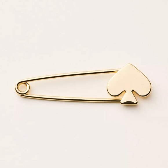 kate spade Jewelry - NWT Spade Safety Pin Brooch - kate spade new york x Target Gold
